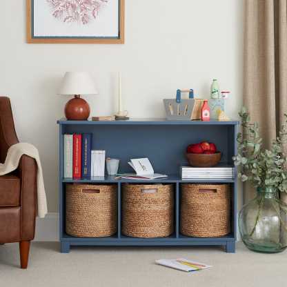 Blake Storage Shelf Unit, Ocean Blue