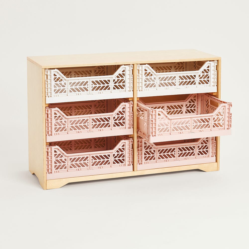 Porter Crate Storage, Natural Wood