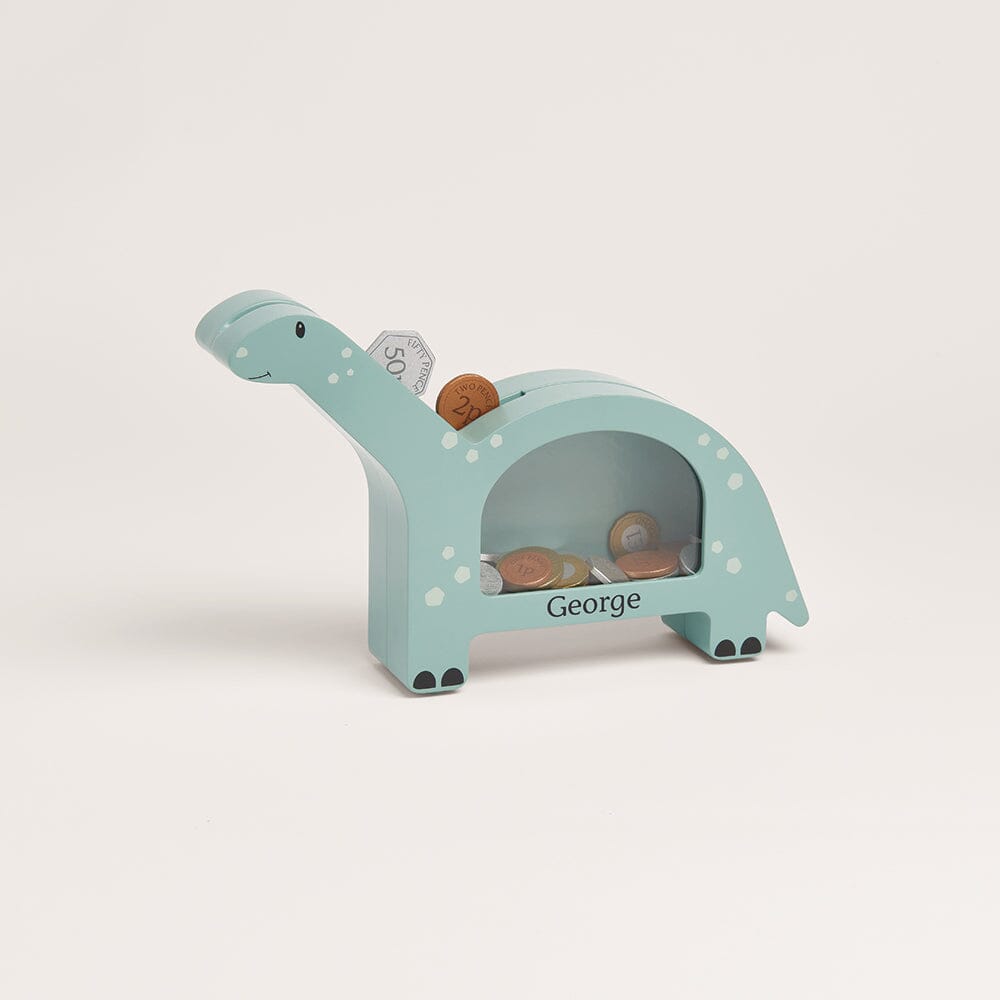 Personalised Hungry Dinosaur Money Box