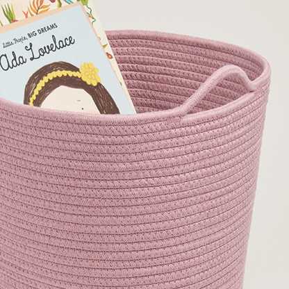 Rope Storage Basket, Rose Pink