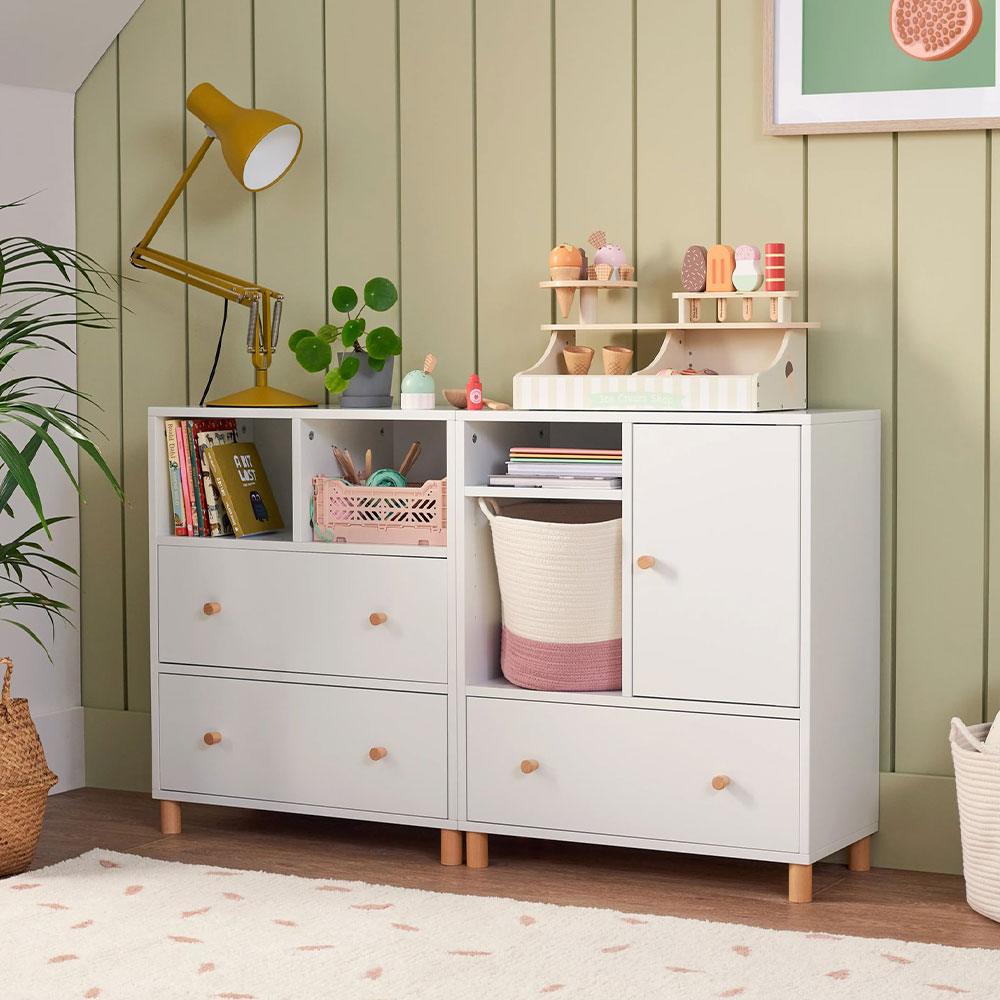 Bloomsbury Sideboard Cupboard Unit (RH), White
