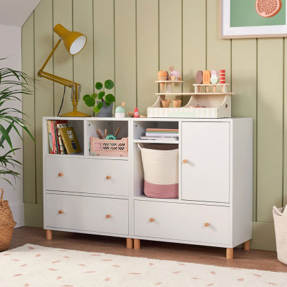 Bloomsbury Sideboard Drawer Unit, White