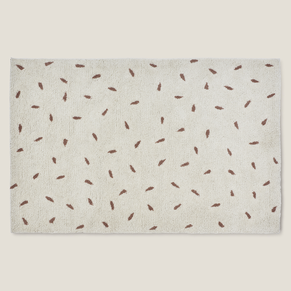 Natural Speckle Floor Rug, Large