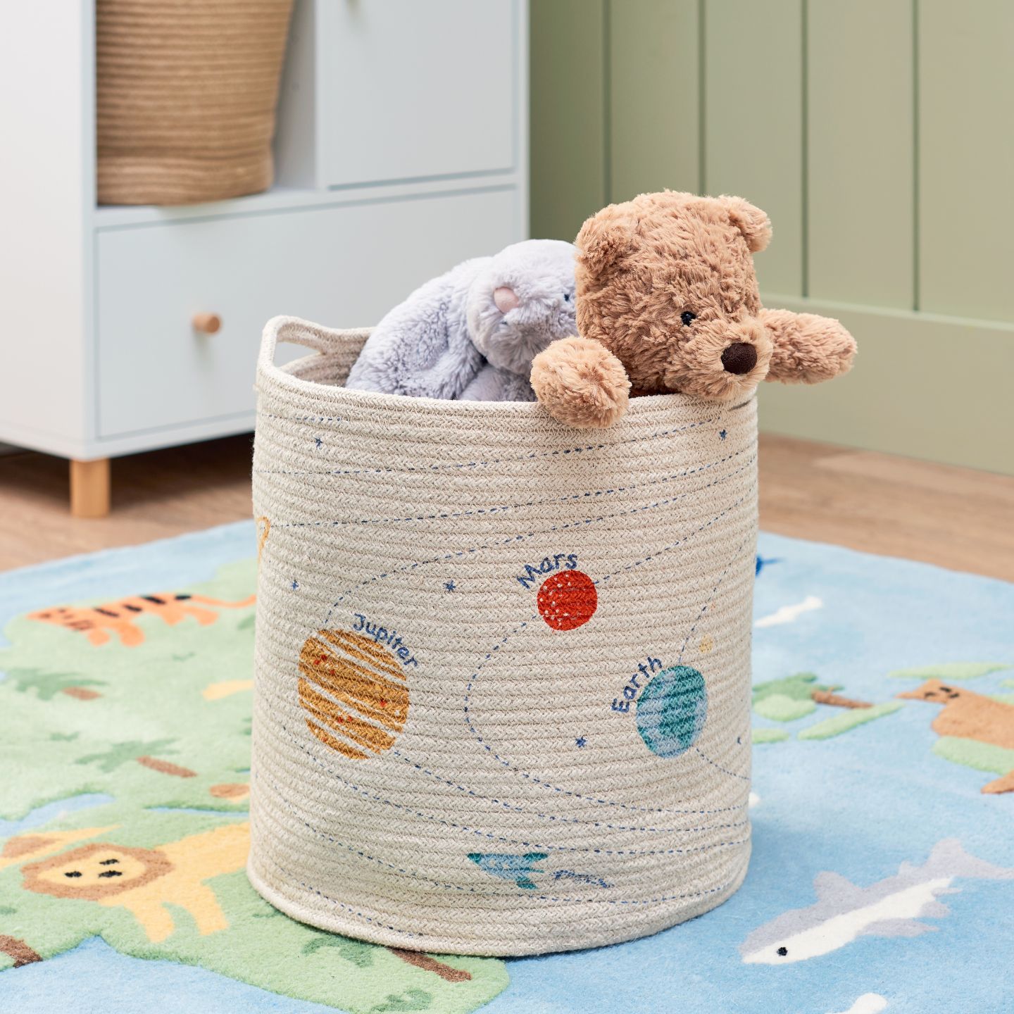 Woven Storage Basket, Space Explorer