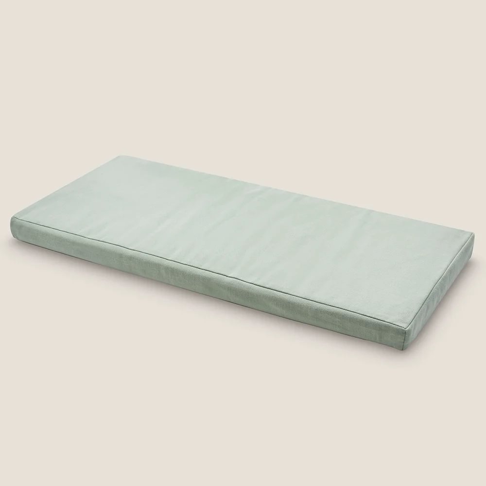 Washable Toy Box Cushion, Mint Green