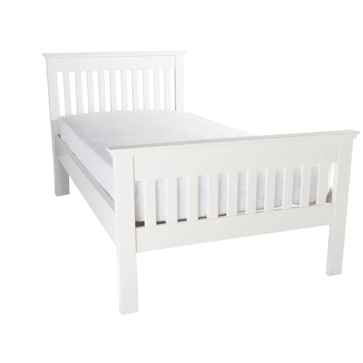 Oundle Single Bed - Silk White