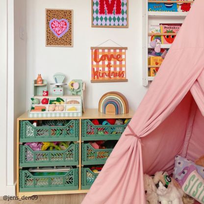 Porter Crate Storage, Natural Wood
