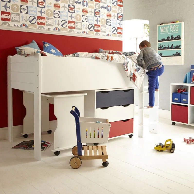 The White Mid Sleeper Bed (RIGHT)