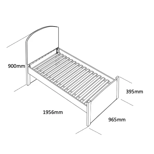 The Colourful Children's Single Bed - Red